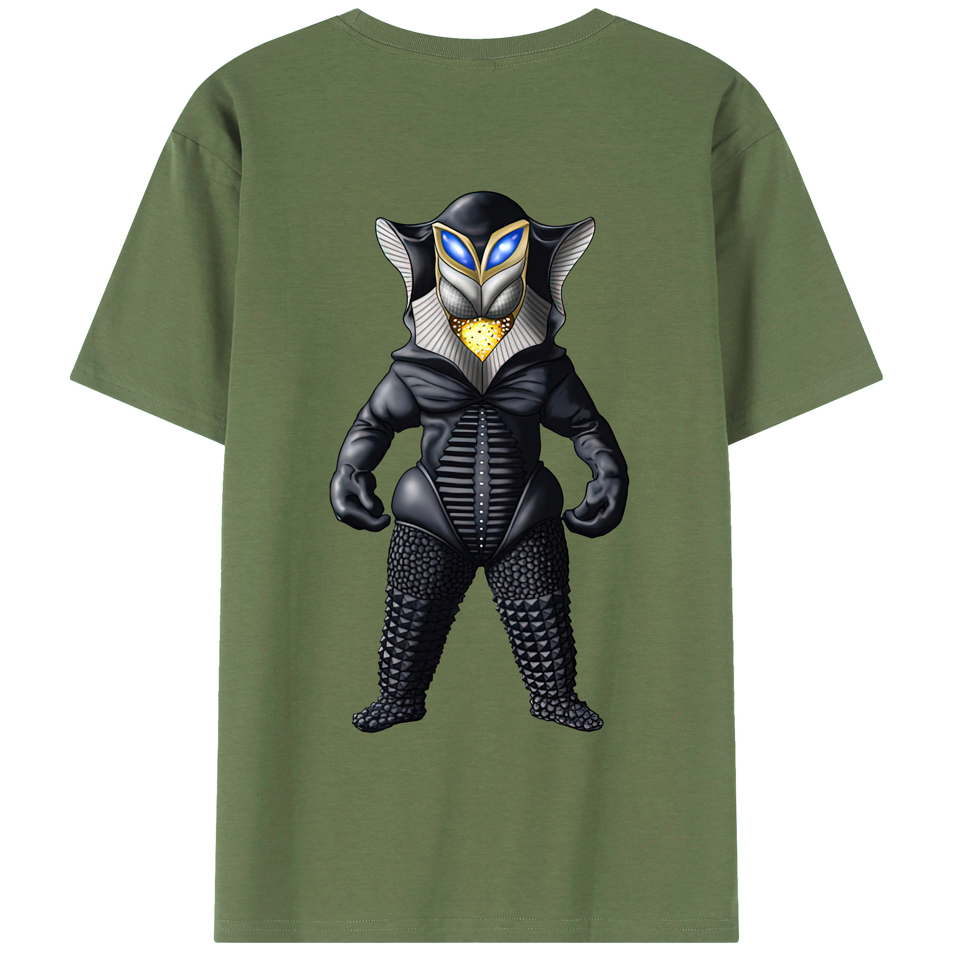 （画像用） ウルトラマン Ultraman 綿100％ メンズ半袖Tシャツ（バックプリント） 通気性
